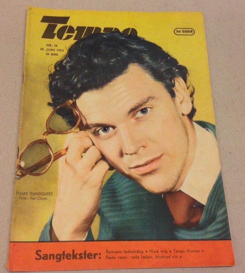 TEMPO (Dk) magazine side cover Issue 26 30 June 1953