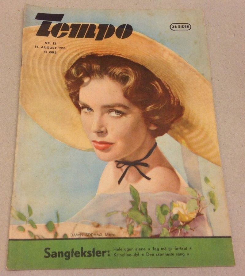 TEMPO (Dk) magazine side cover Issue 32 11 August 1953