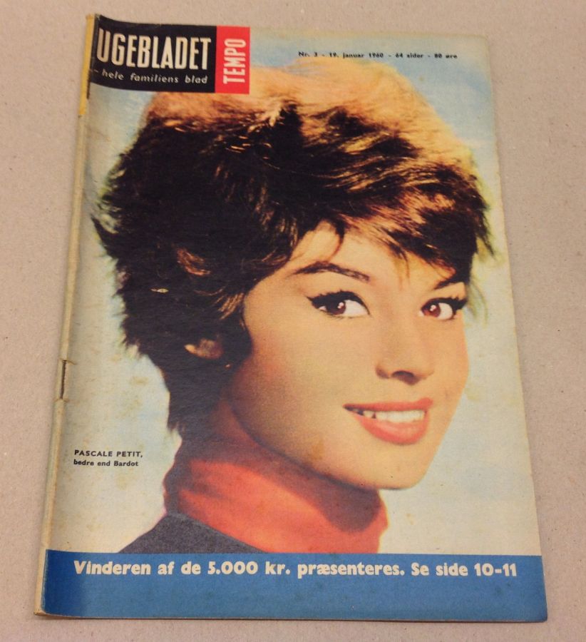 TEMPO (Dk) magazine side cover Issue 3 19 January 1960