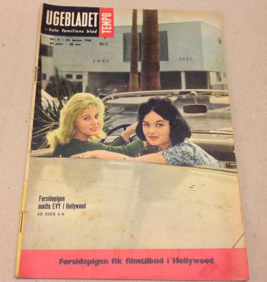 TEMPO (Dk) magazine side cover Issue 4 26 January 1960