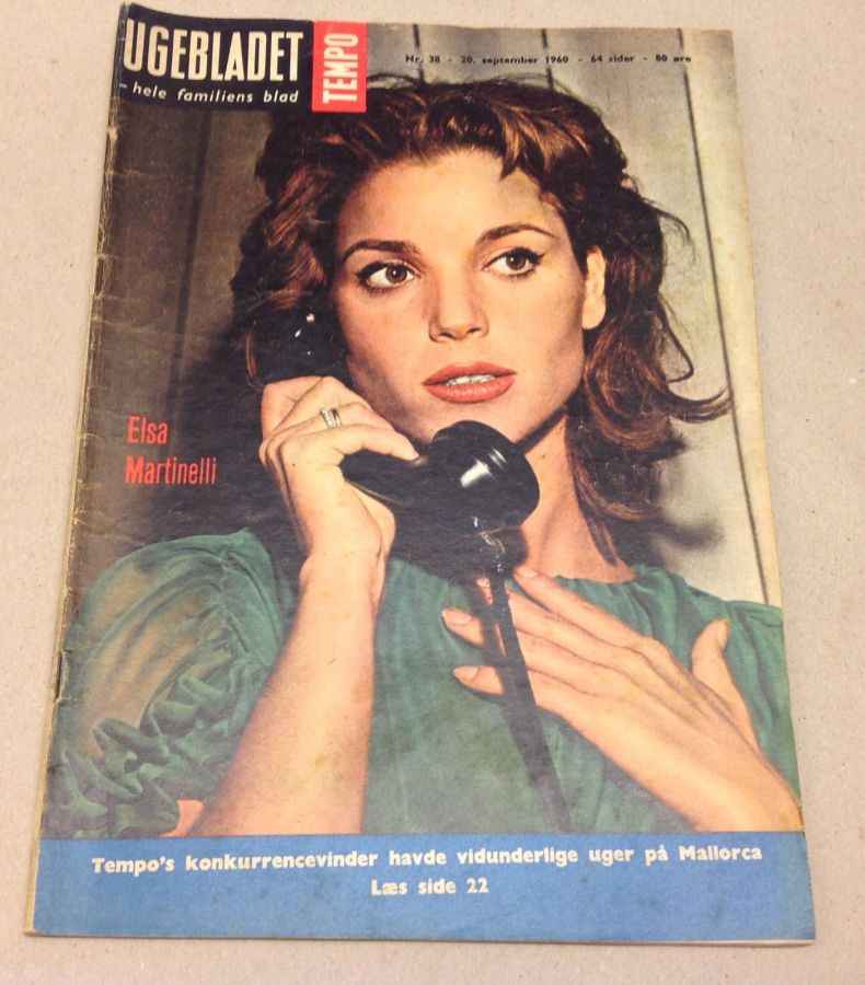 TEMPO (Dk) magazine side cover Issue 38 20 September 1960