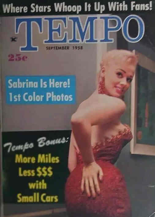 TEMPO (USA) magazine side cover  September 1958