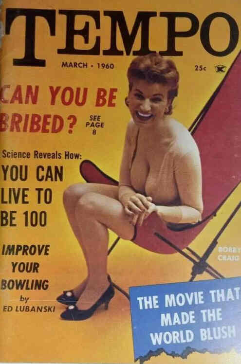 TEMPO (USA) magazine side cover  March 1960
