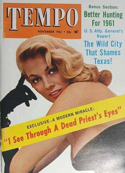 TEMPO (USA) magazine side cover  November 1961