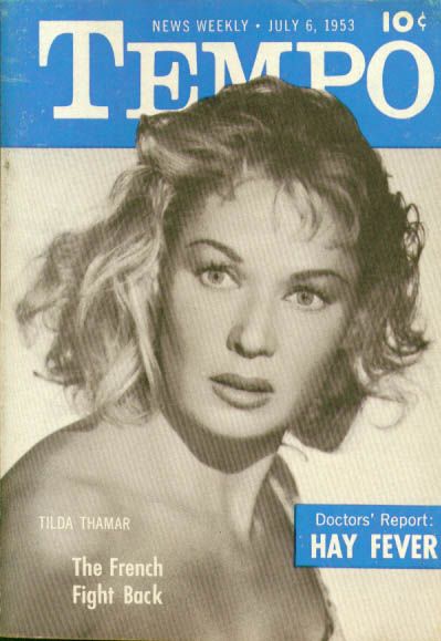 TEMPO (USA) magazine side cover 6 July 1953