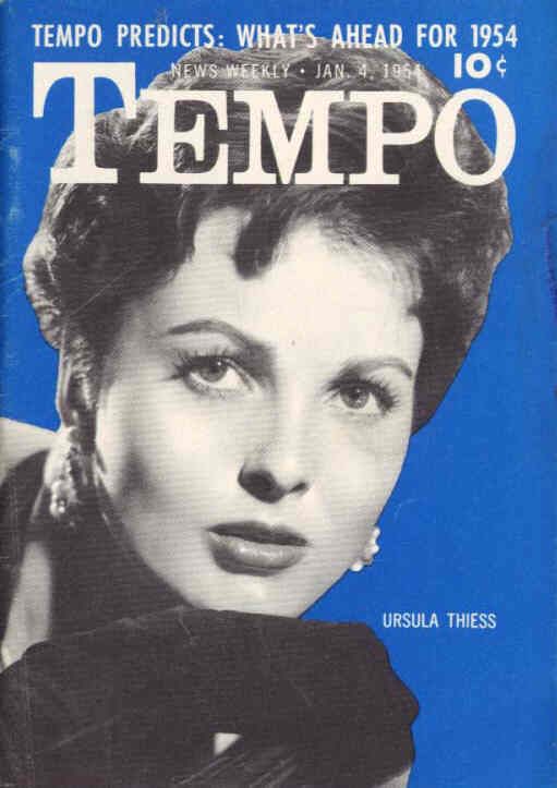 TEMPO (USA) magazine side cover 4 January 1954