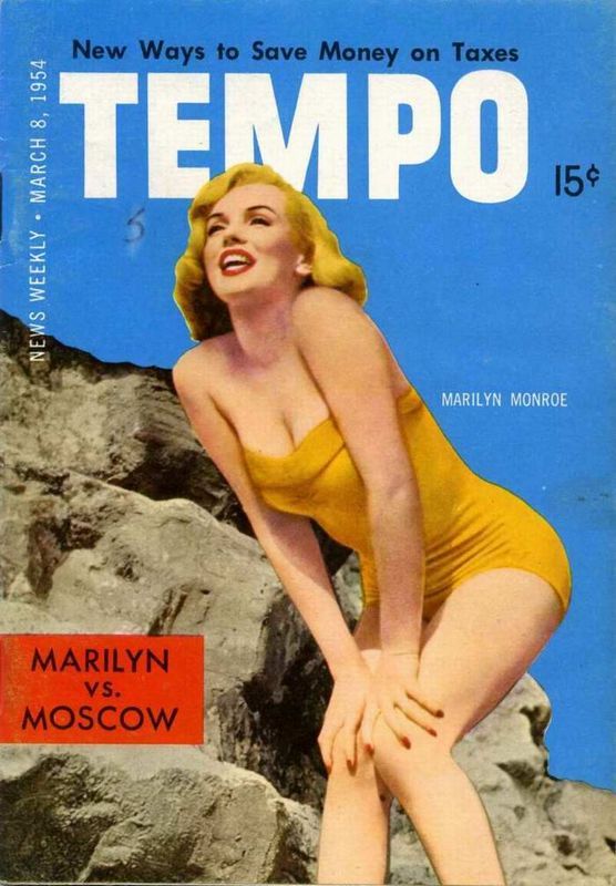 TEMPO (USA) magazine side cover 8 March 1954