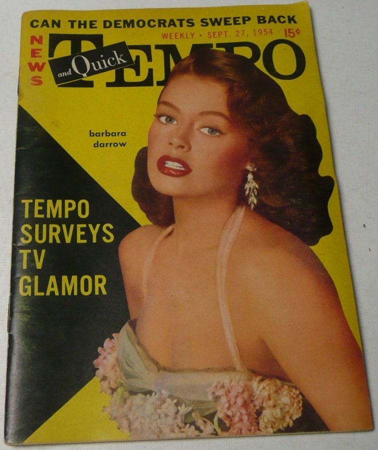 TEMPO (USA) magazine side cover 27 September 1954