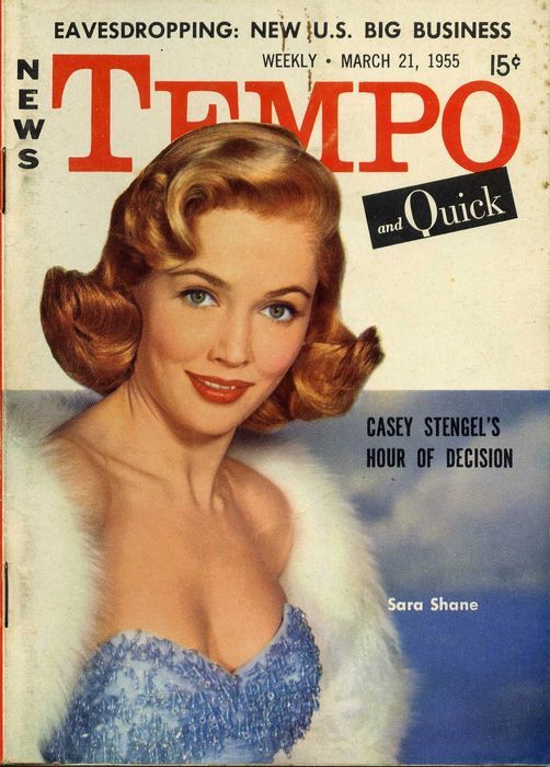 TEMPO (USA) magazine side cover  Vol 4 # 12 21 March 1955