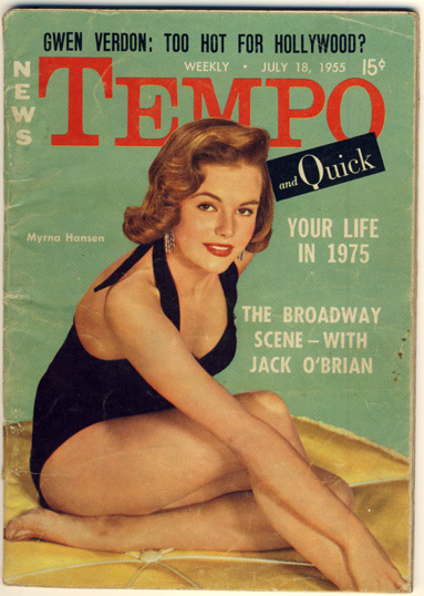 TEMPO (USA) magazine side cover 18 July 1955