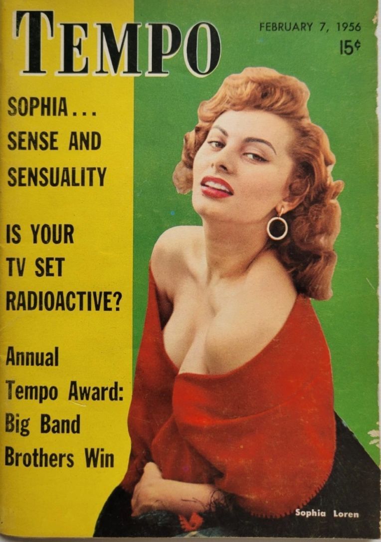 TEMPO (USA) magazine side cover 7 February 1956