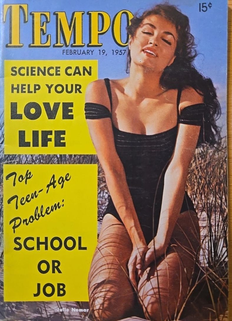 TEMPO (USA) magazine side cover 19 February 1957