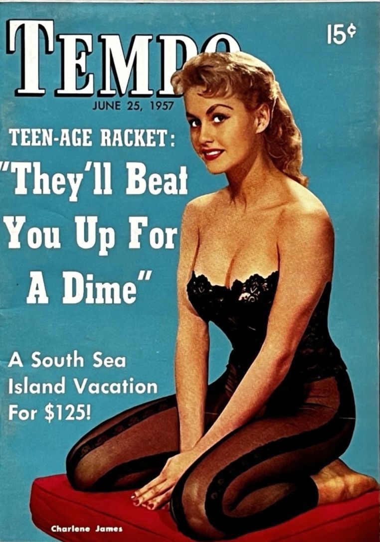 TEMPO (USA) magazine side cover 25 June 1957