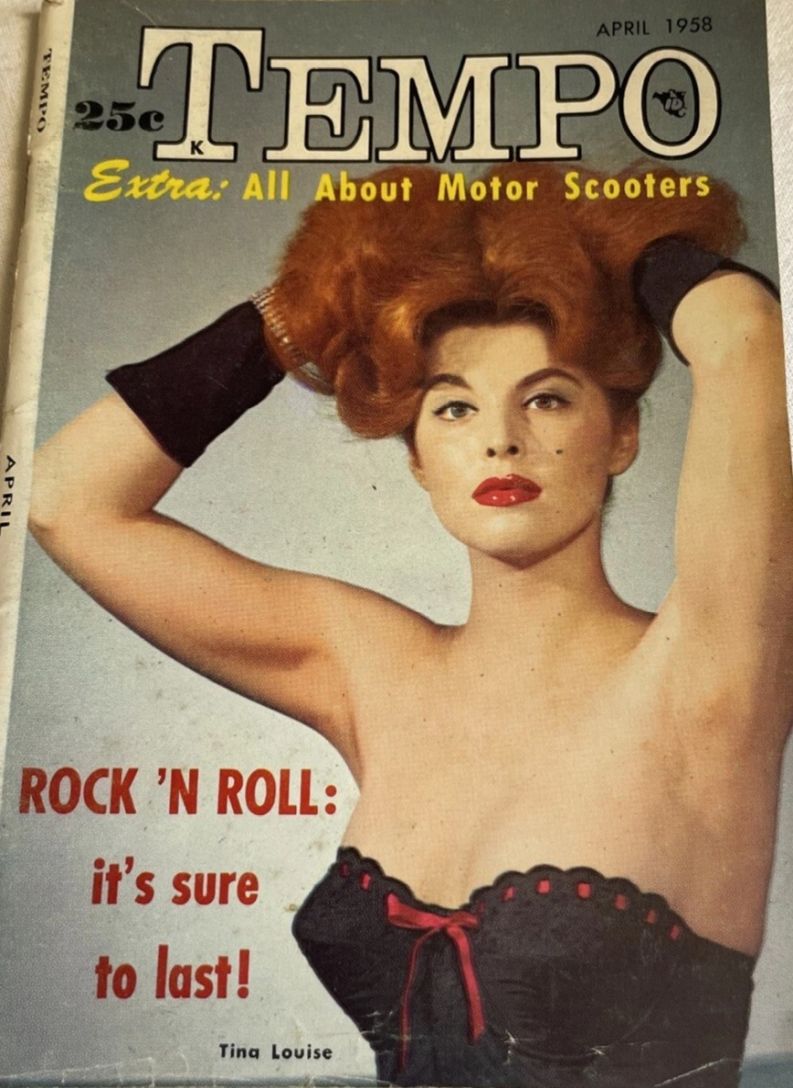 TEMPO (USA) magazine side cover  April 1958