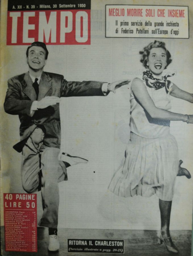 TEMPO magazine side cover Issue 39 30 September 1950