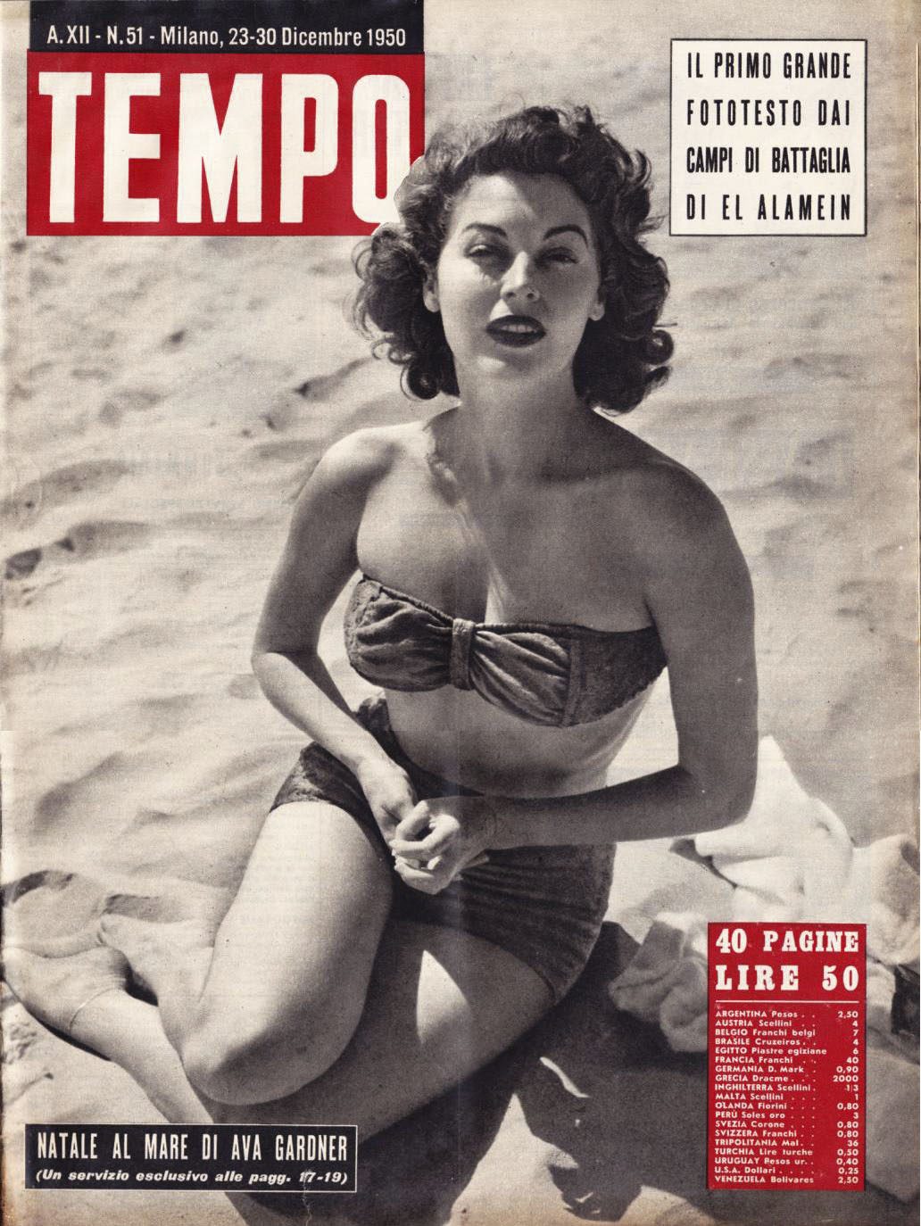 TEMPO magazine side cover Issue 51 23 December 1950