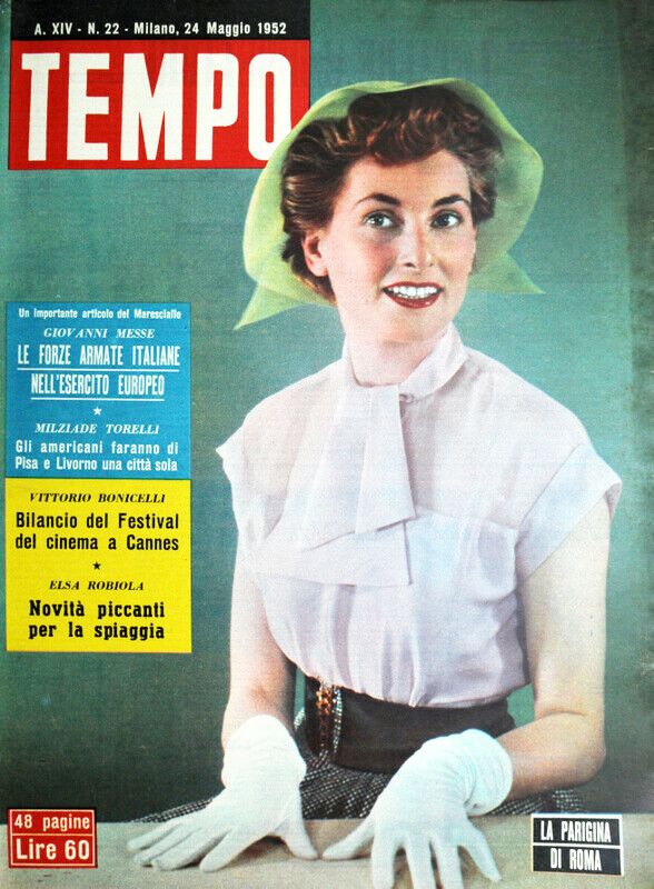 TEMPO magazine side cover Issue 22 24 May 1952