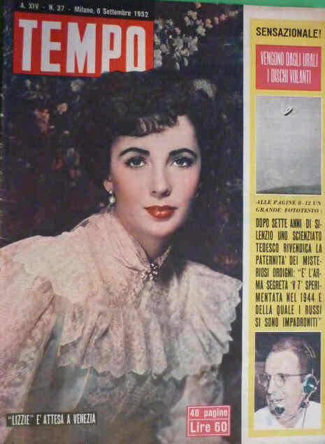 TEMPO magazine side cover Issue 37 6 September 1952
