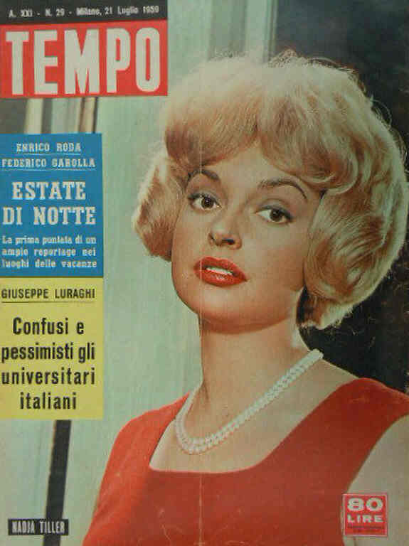 TEMPO magazine side cover Issue 29 21 July 1959