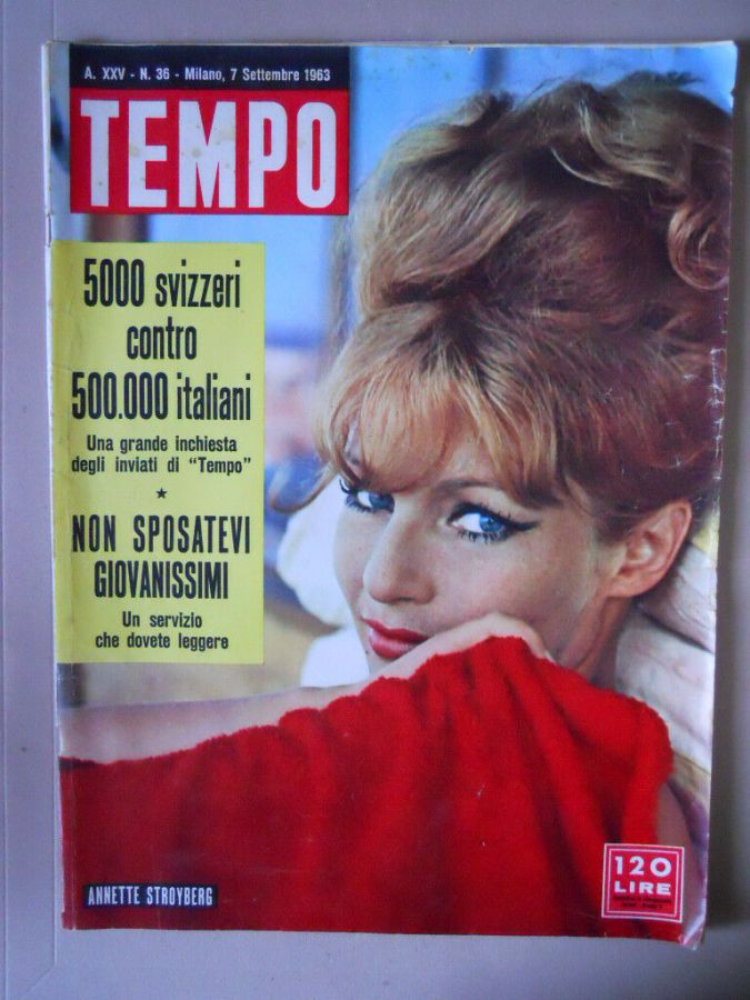 TEMPO magazine side cover Issue 36 7 September 1963