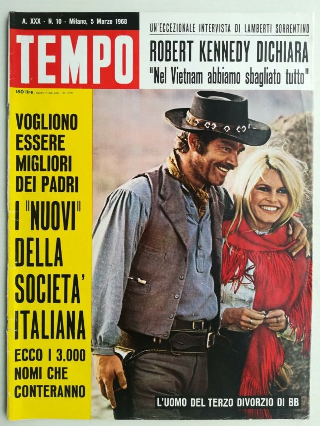 TEMPO magazine side cover Issue 10 5 March 1968