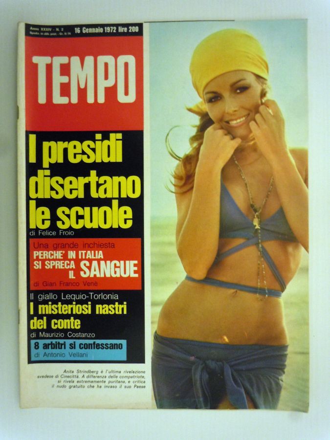 TEMPO magazine side cover Issue 2 16 January 1972
