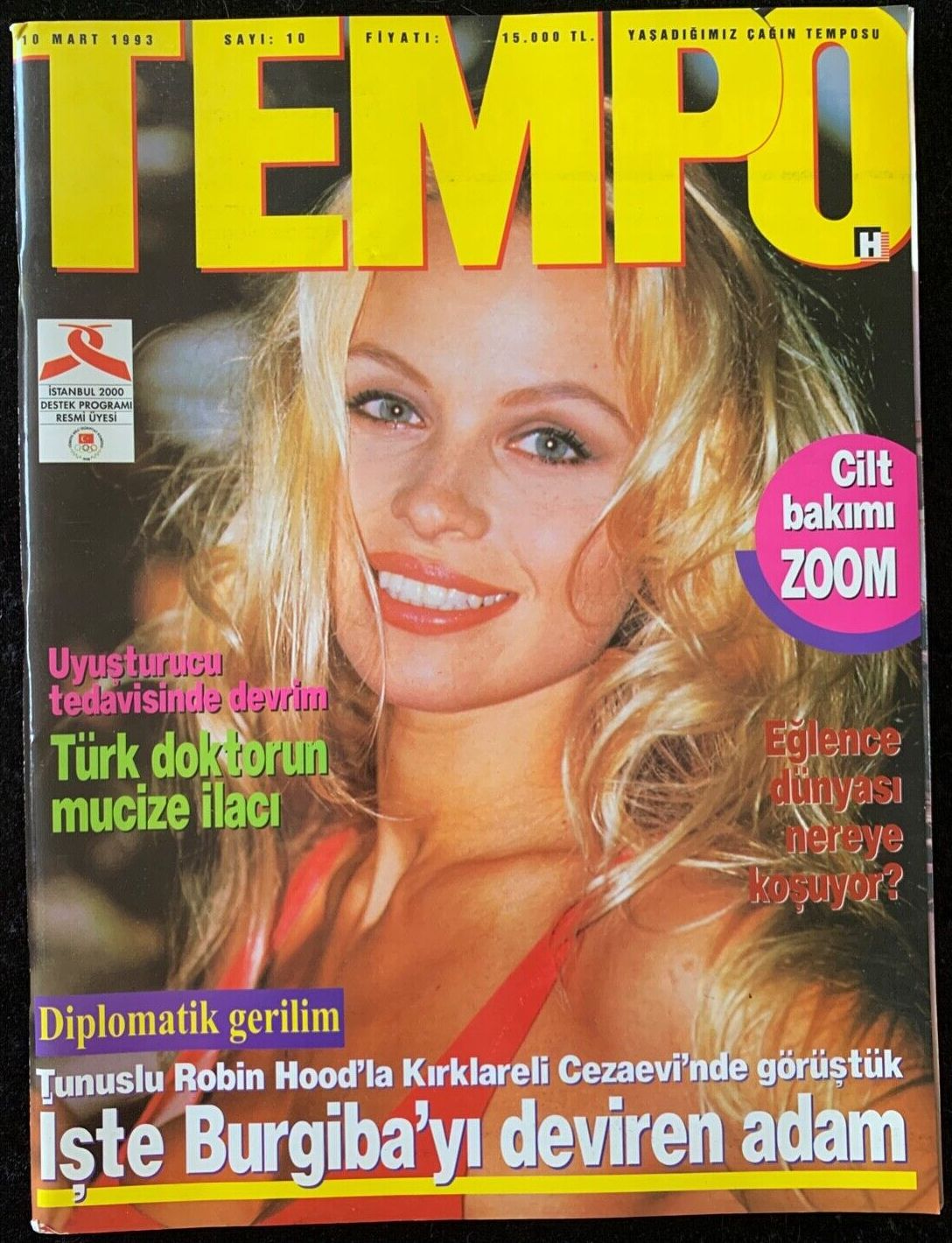 TEMPO TURKEY magazine side cover 10 March 1993