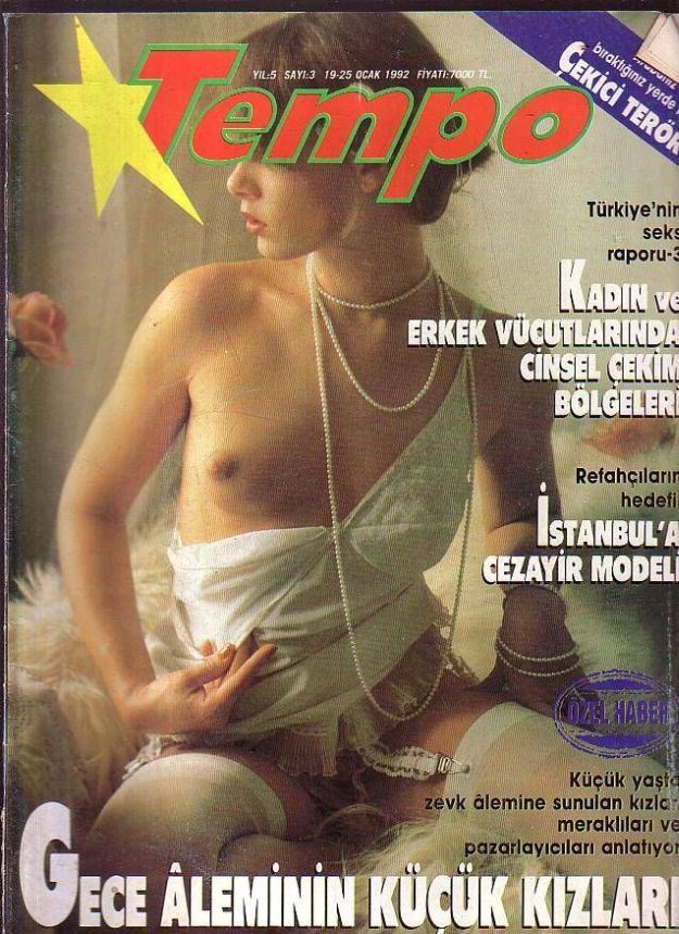 TEMPO TURKEY magazine side cover Issue 3 19 January 1992