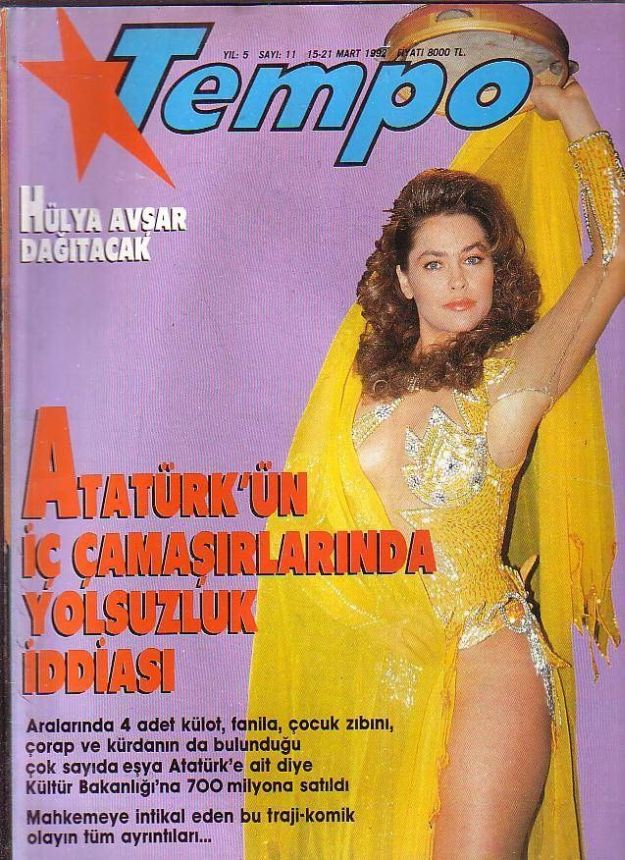 TEMPO TURKEY magazine side cover 15 March 1992