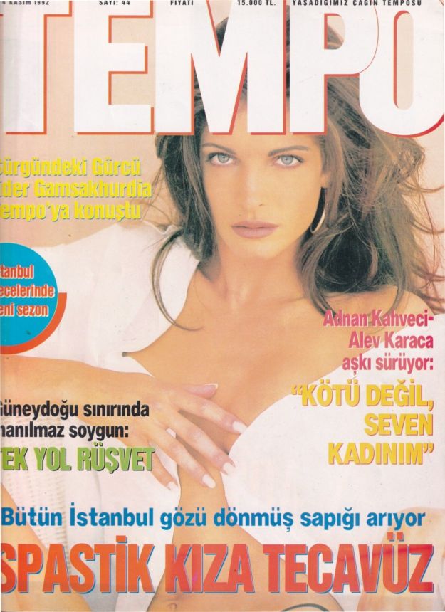 TEMPO TURKEY magazine side cover  November 1992