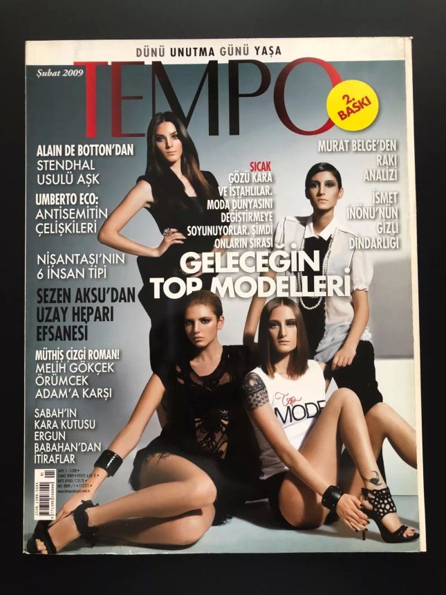 TEMPO TURKEY magazine side cover Issue 1100  February 2009
