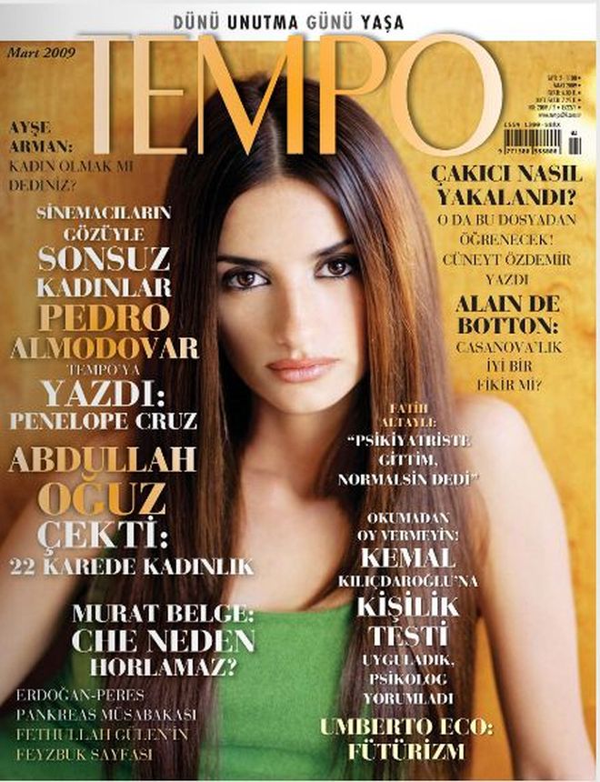 TEMPO TURKEY magazine side cover  March 2009