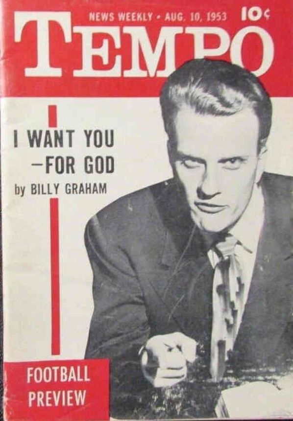 TEMPO (USA) magazine side cover 10 August 1953