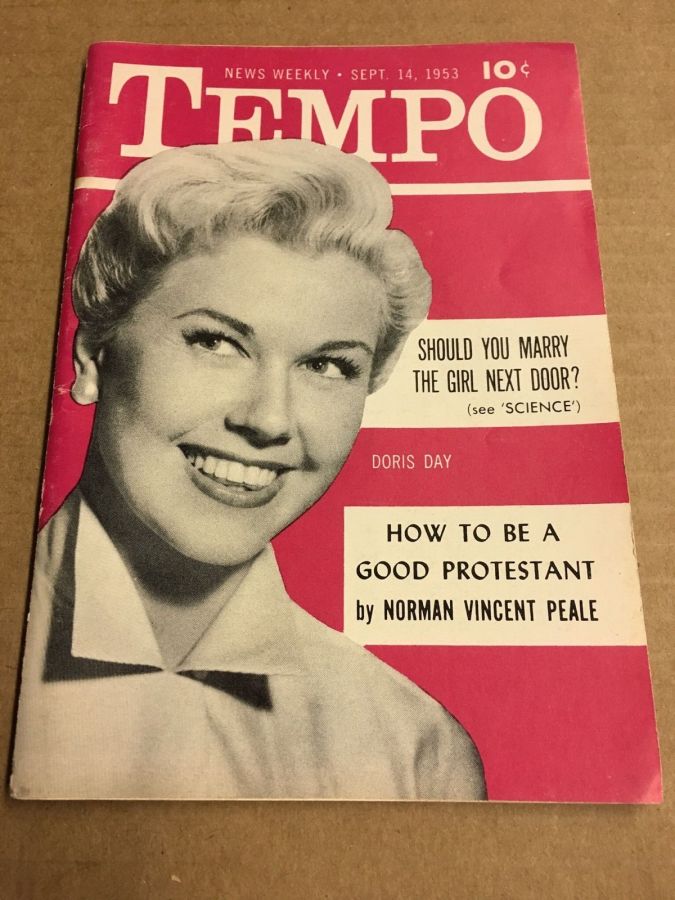 TEMPO (USA) magazine side cover 14 September 1953