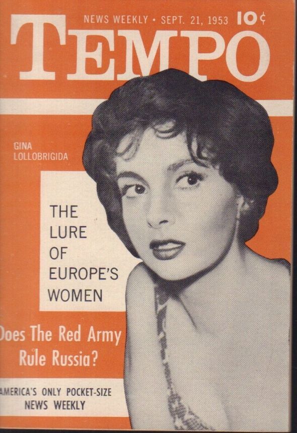 TEMPO (USA) magazine side cover 21 September 1953