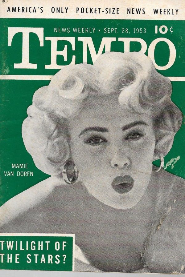 TEMPO (USA) magazine side cover 28 September 1953
