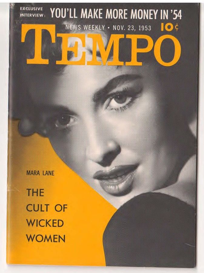 TEMPO (USA) magazine side cover 23 November 1953