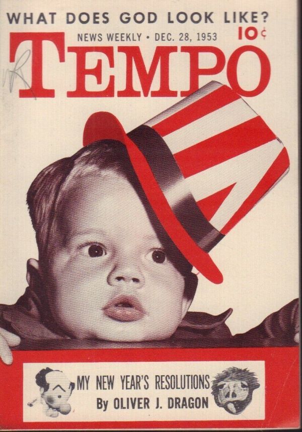 TEMPO (USA) magazine side cover 28 December 1953