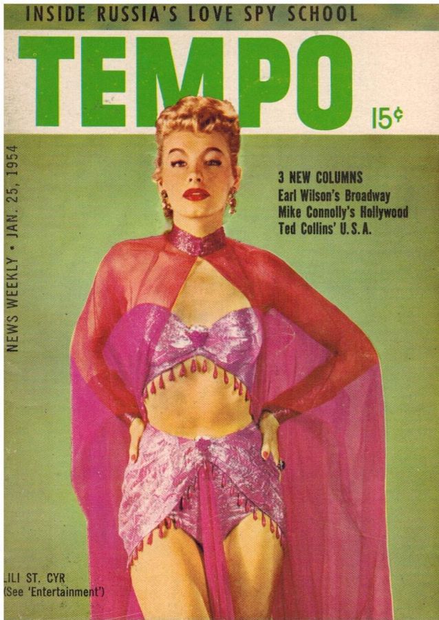 TEMPO (USA) magazine side cover 25 January 1954