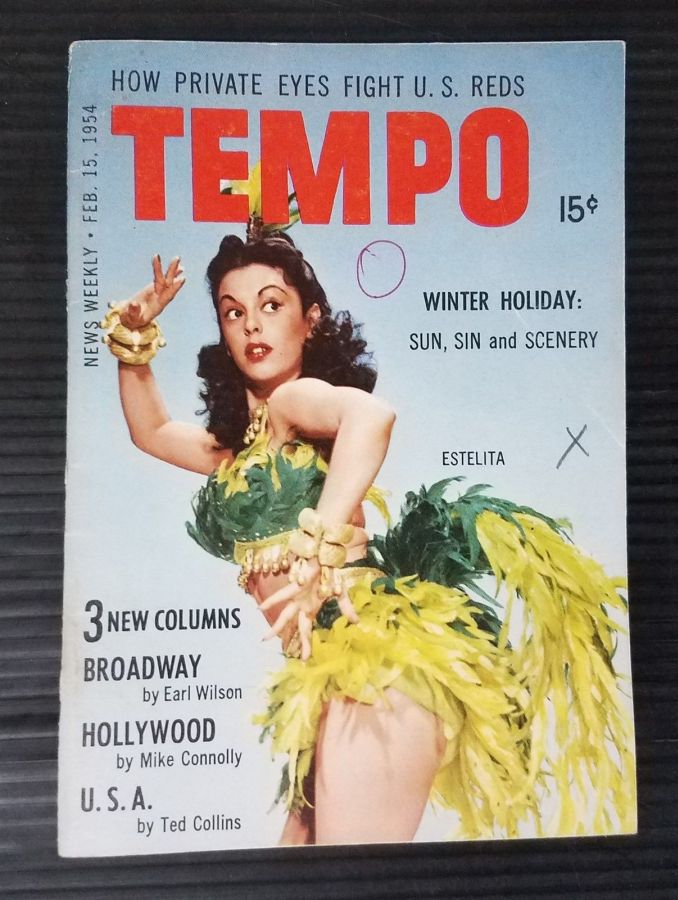 TEMPO (USA) magazine side cover 15 February 1954