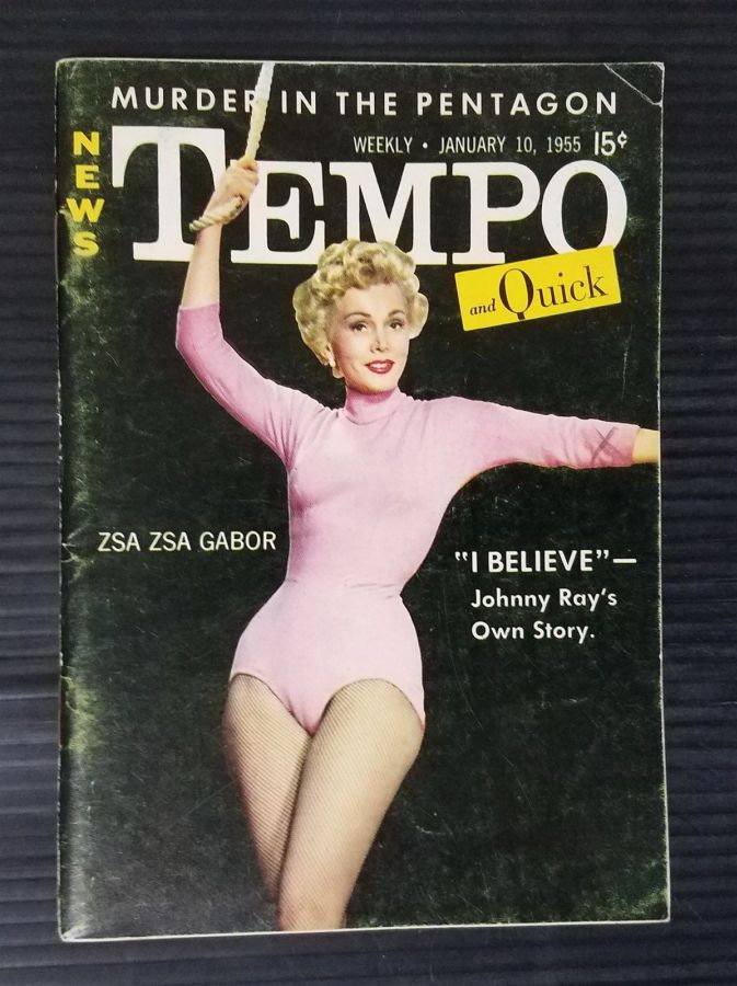 TEMPO (USA) magazine side cover 10 January 1955