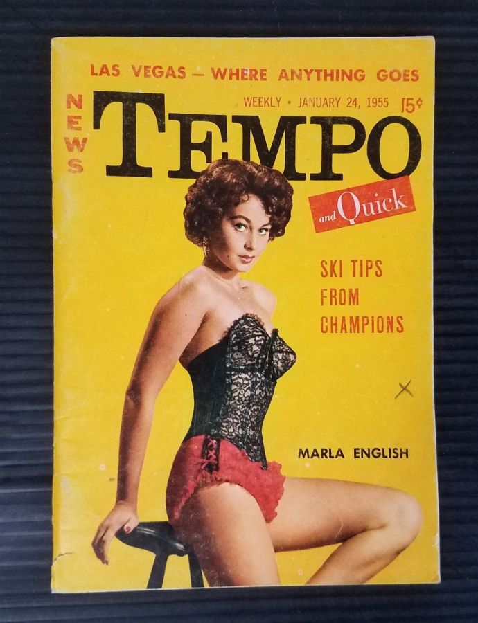 TEMPO (USA) magazine side cover 24 January 1955