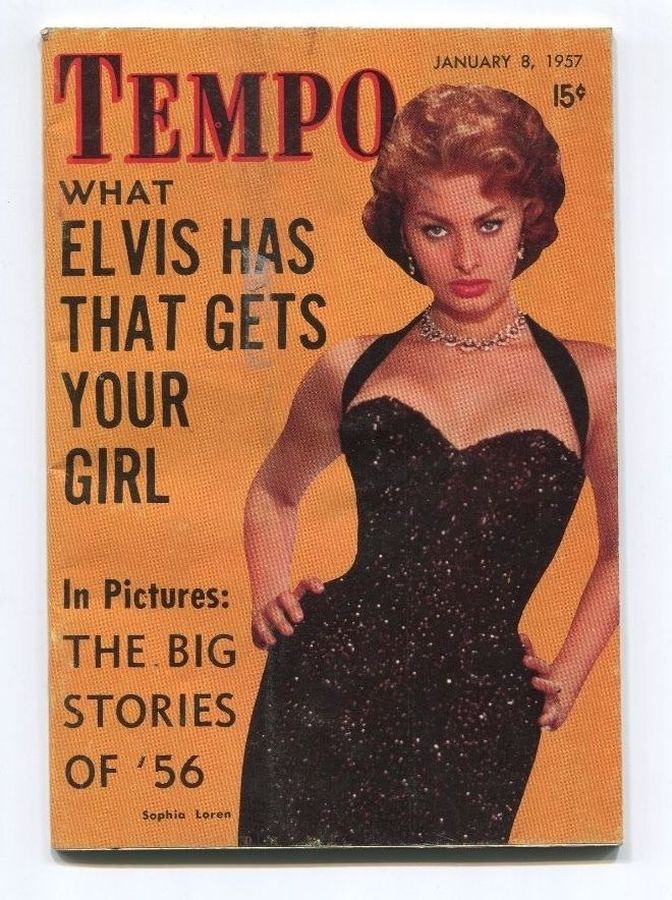TEMPO (USA) magazine side cover 8 January 1957