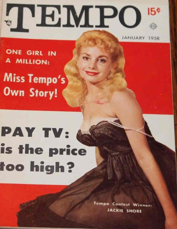 TEMPO (USA) magazine side cover January 1958