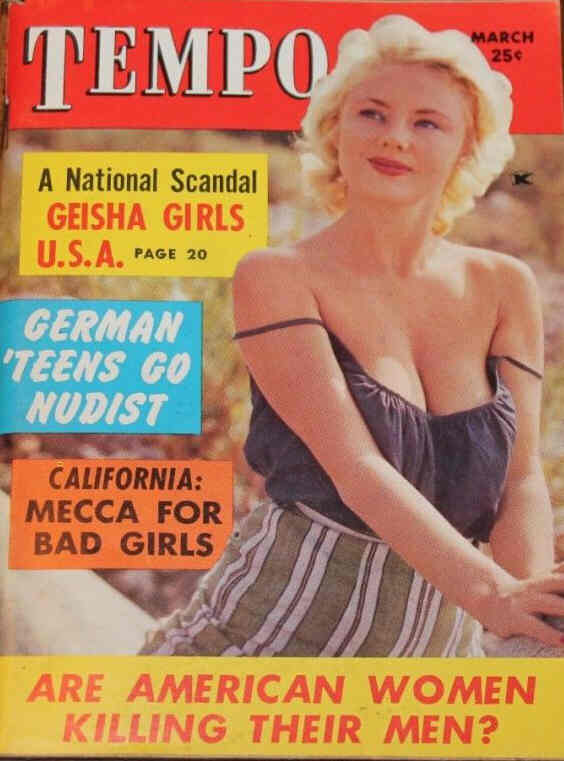 TEMPO (USA) magazine side cover March 1959