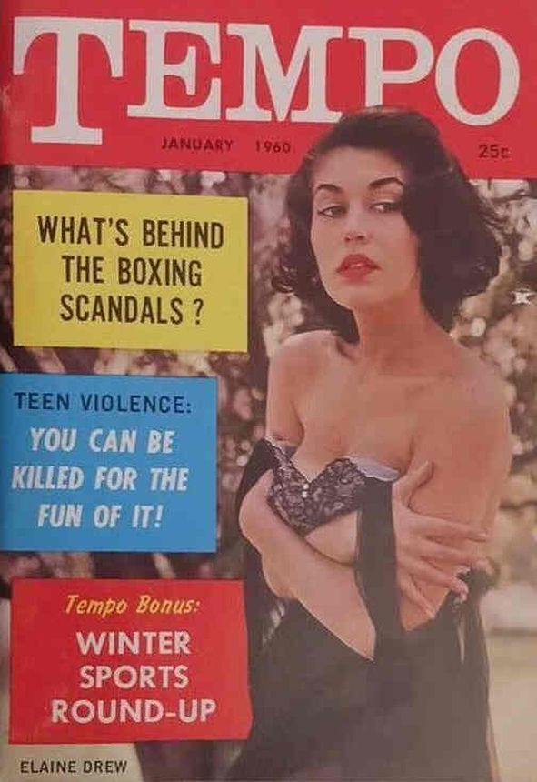 TEMPO (USA) magazine side cover  January 1960