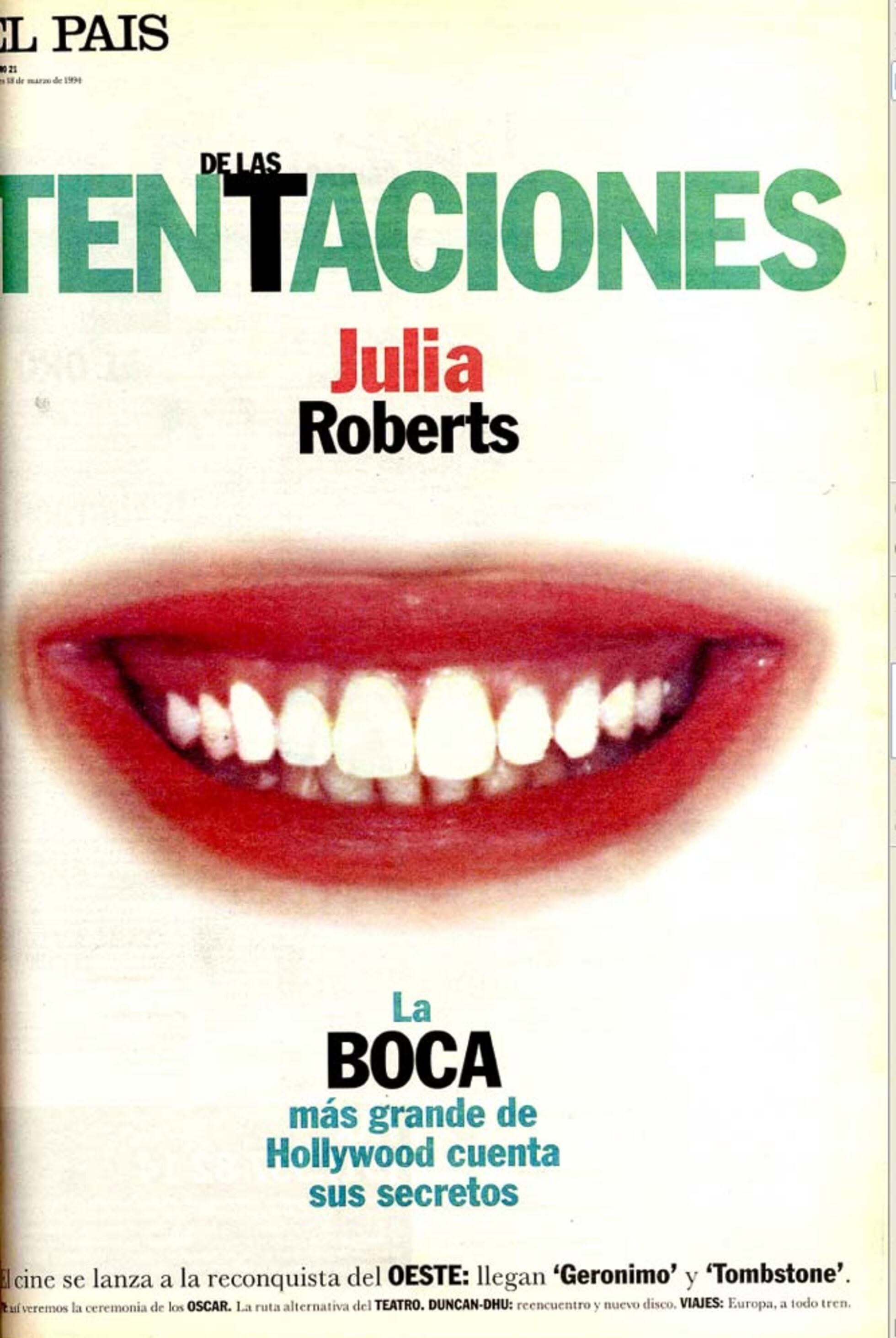 EL PAIS DE LAS TENTACIONES magazine side cover Issue 21  March 1994