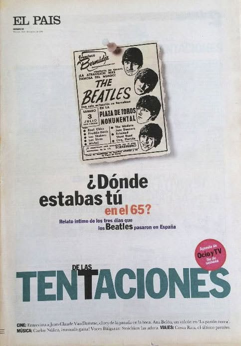 EL PAIS DE LAS TENTACIONES magazine side cover Issue 60   1994