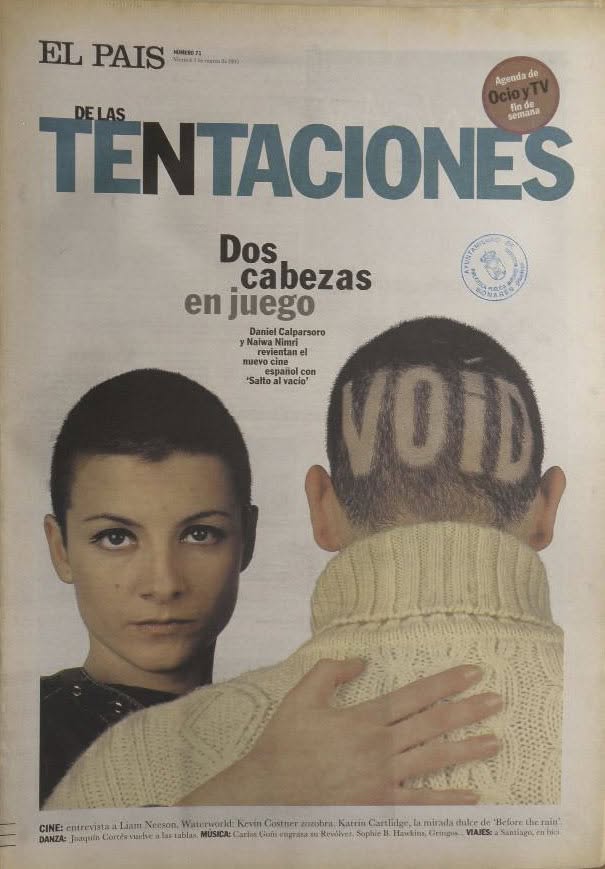 EL PAIS DE LAS TENTACIONES magazine side cover Issue 71   1994