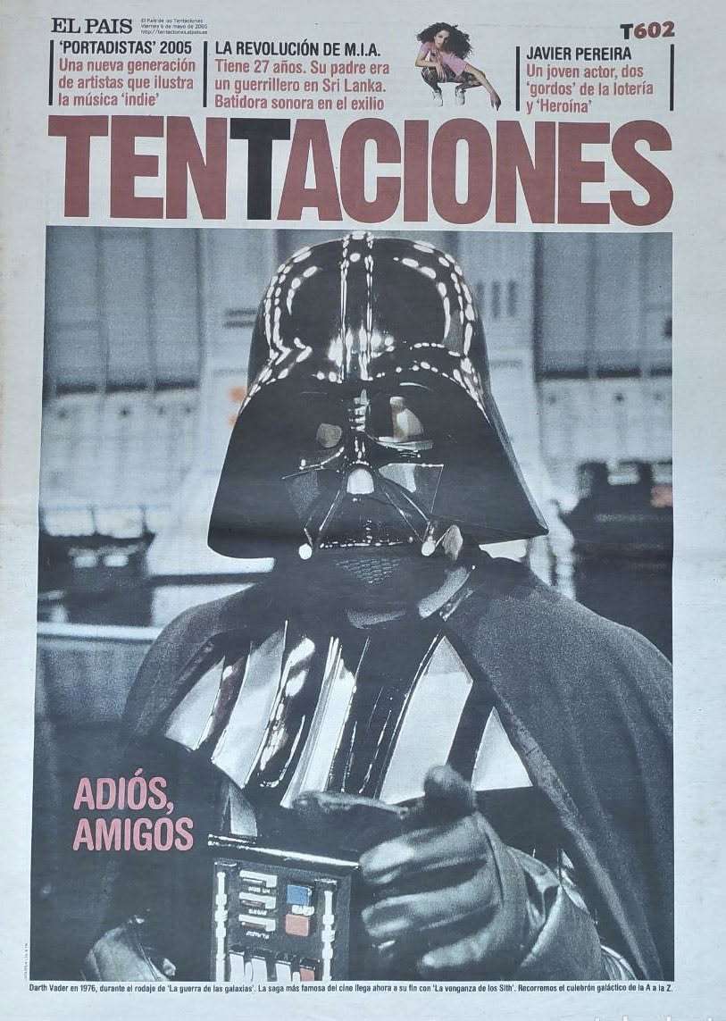 EL PAIS DE LAS TENTACIONES magazine side cover Issue 602  May 2005